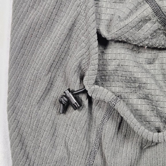 Melanzana Micro Grid Hoodie Mens XXL Green Gray Colorblock Sweatshirt Pockets - Picture 7 of 11